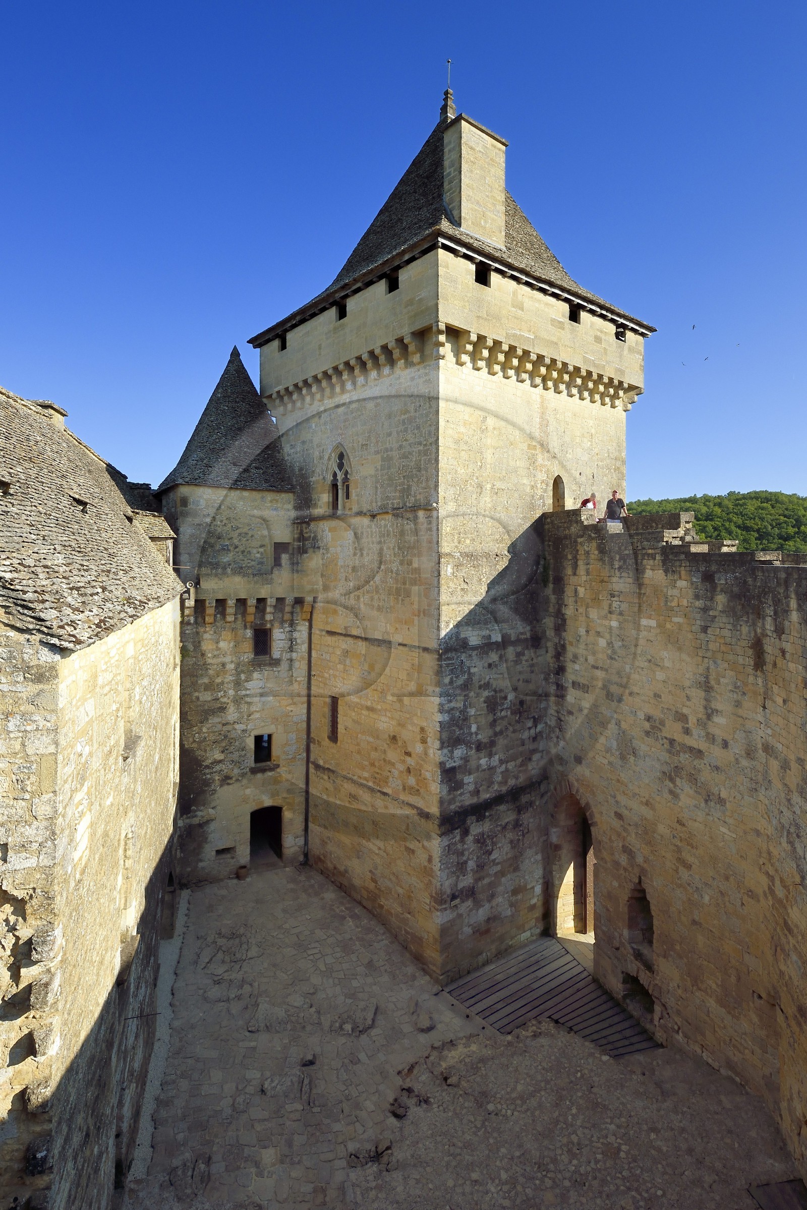 France, Dordogne (24), Périgord Noir, vallée de la Dordogne, Castelnaud-la-Chapelle labellisé Les Plus Beaux Villages de France, le château de Castelnaud-la-Chapelle