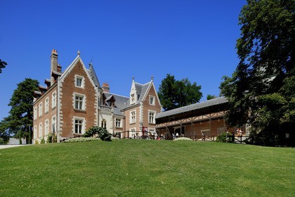 France, Indre et Loire, Amboise, Loire Valley listed as World Heritage by UNESCO, Le Clos Luce castle, Leonardo Da Vinci park (Leonardo Da Vinci's last house)
