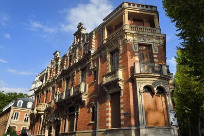 France, Allier (03), Vichy, rue de Belgique, the Castel Flamand (Flemish Castel) built at the end of the 19th century by the architect Mizard