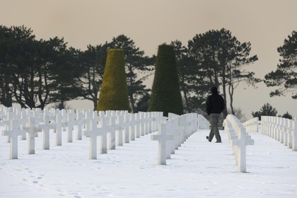 France, Calvados, Colleville sur Mer, the Normandy Landings Beach, Omaha Beach, American Cemetery