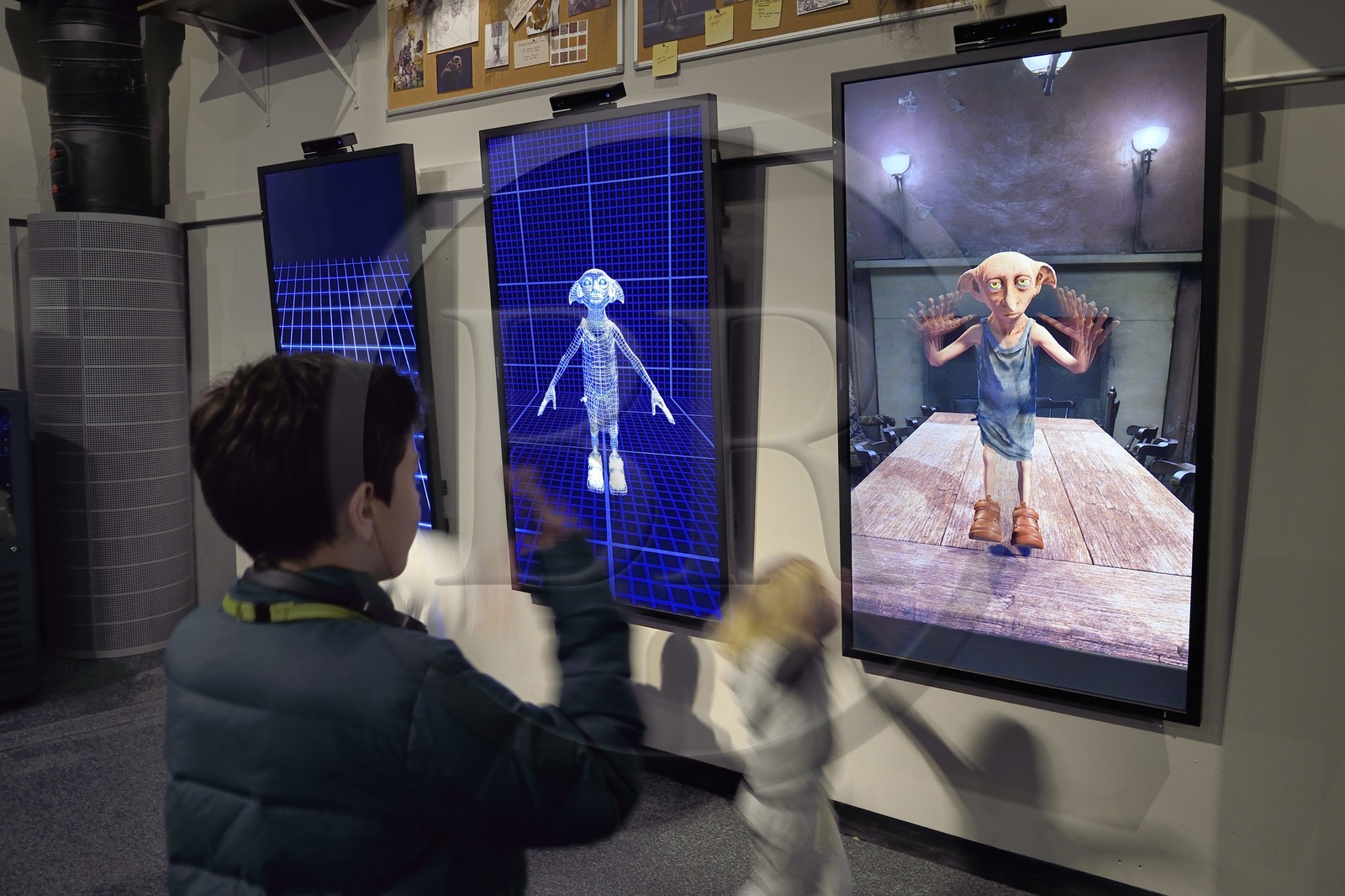 Royaume-Uni, Hertfordshire, Leavesden, Leavesden Film Studios, Harry Potter Studio Tour London, les coulisses du tournage des 8 films de Harry Potter, Dobby en numérique