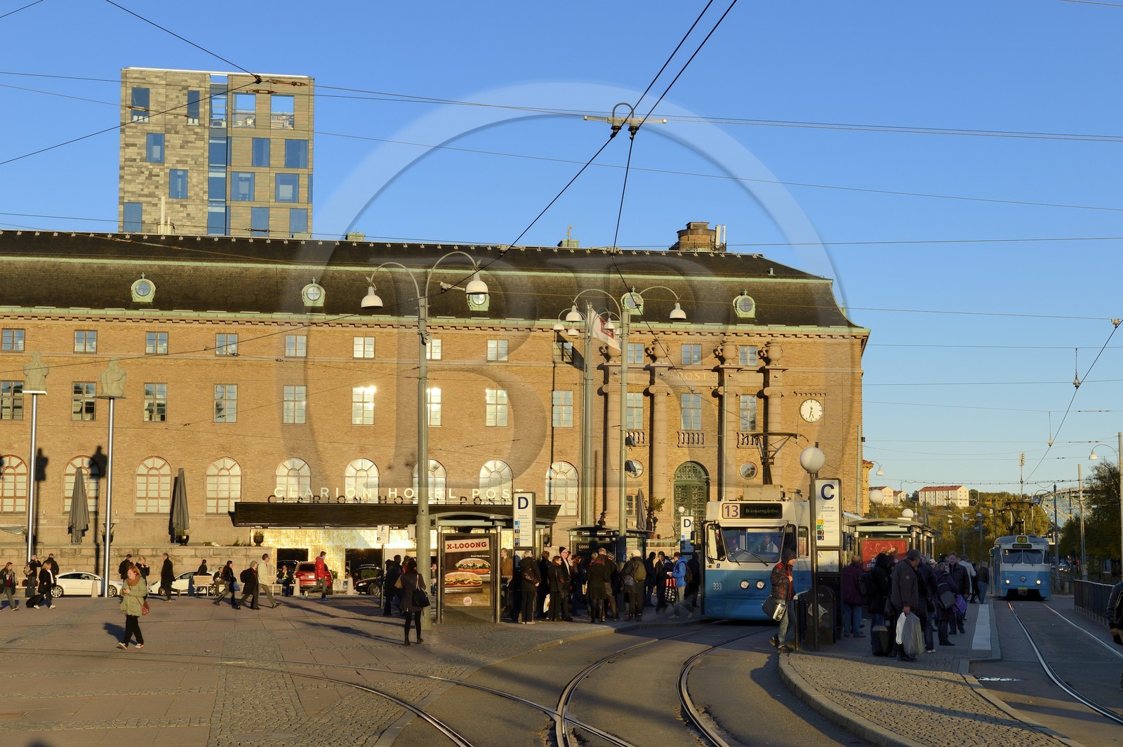 Suède, Västra Götaland, Göteborg (Gothenburg), le Clarion Hotel Post sur la place Drottningtorget