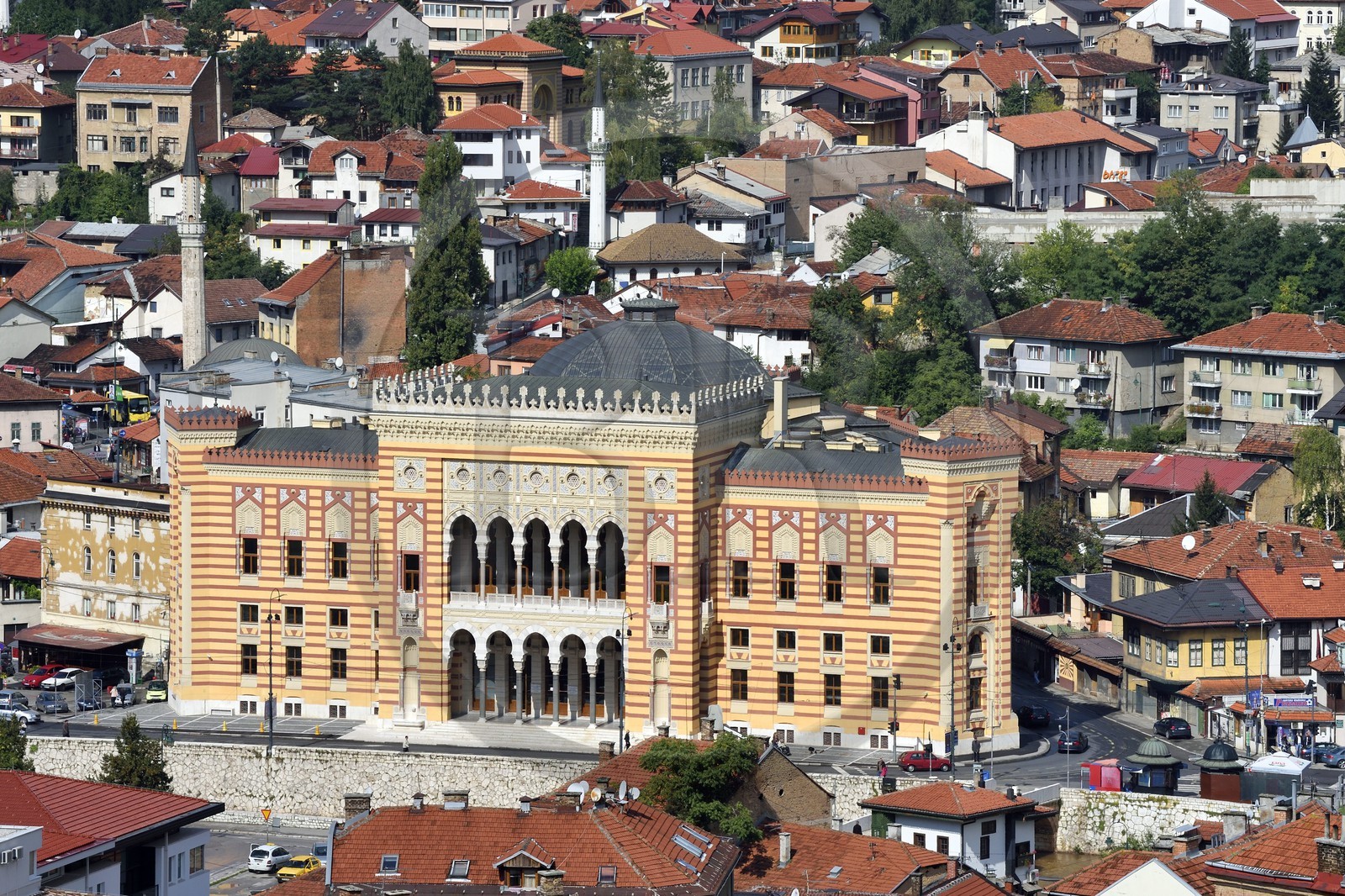 Bosnie-Herzégovine, Sarajevo, la Bibliothèque Nationale et Universitaire