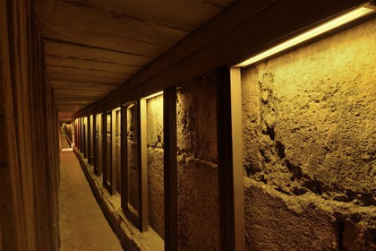 Israel, Jerusalem, holy city, the old town listed as World Heritage by UNESCO, Kotel underground along the Western Wall (original and never restored) part of the retaining walls of the Temple Mount built by Herod the Great