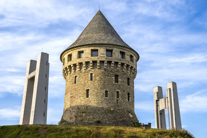 France, Finistère, Brest, Recouvrance district,  the Motte-Tanguy Tower