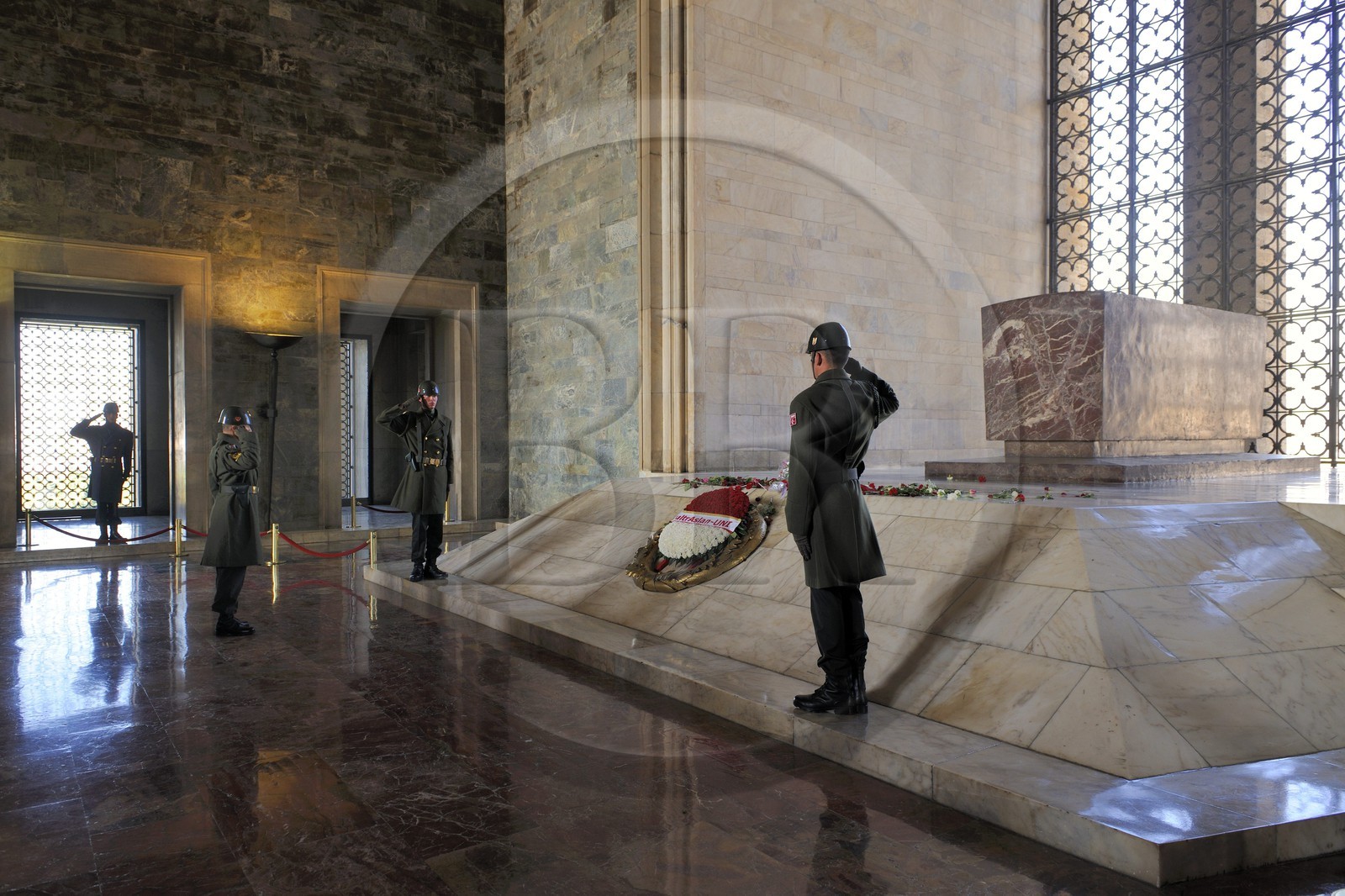 Turkey, Central Anatolia, Ankara, Ataturk Mausoleum, cenotaph