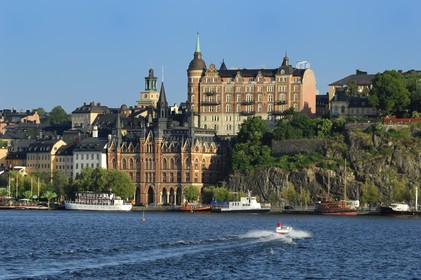 Sweden, Stockholm, the waterfront in downtown