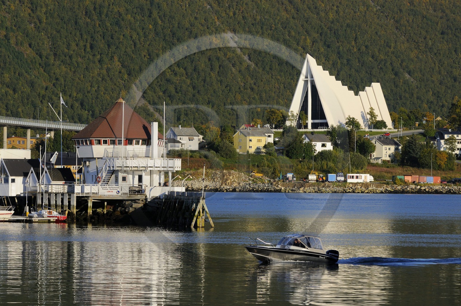 Norvège, Troms, ville de Tromso, la cathédrale Arctique à Tromsdalen