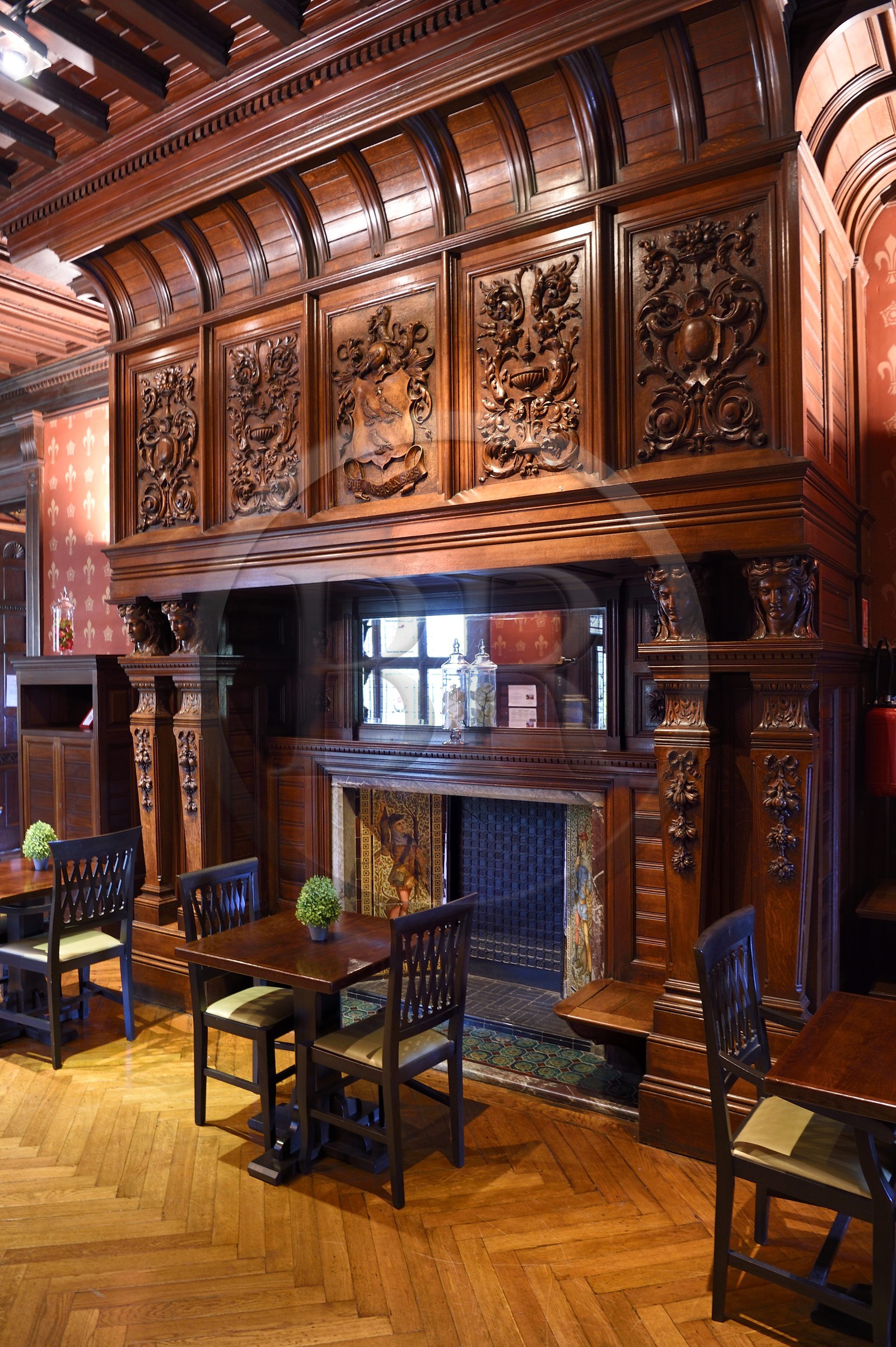 France, Pyrénées-Atlantiques (64), Pays-Basque, Biarritz, Domaine de Françon, le hall