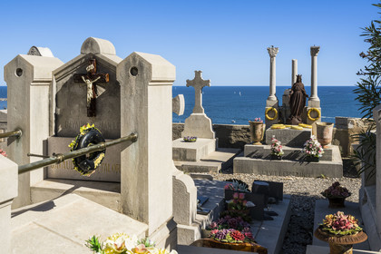 France, Hérault (34), Sète, Cimetière Saint-Charles dit cimetière Marin