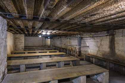 France, Morbihan, Lorient, the passive defense shelter located under Place Alsace-Lorraine created by the German occupiers in 1941