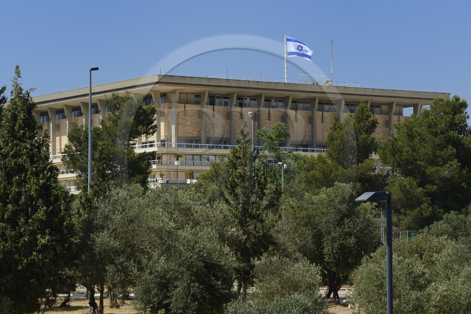 Israel, Jerusalem, La Knesset est le parlement de l'État d'Israel, situé à Givat Ram
