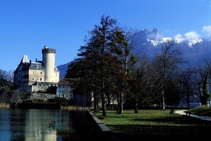 France, Haute Savoie, castle of Duingt on the Annecy lake