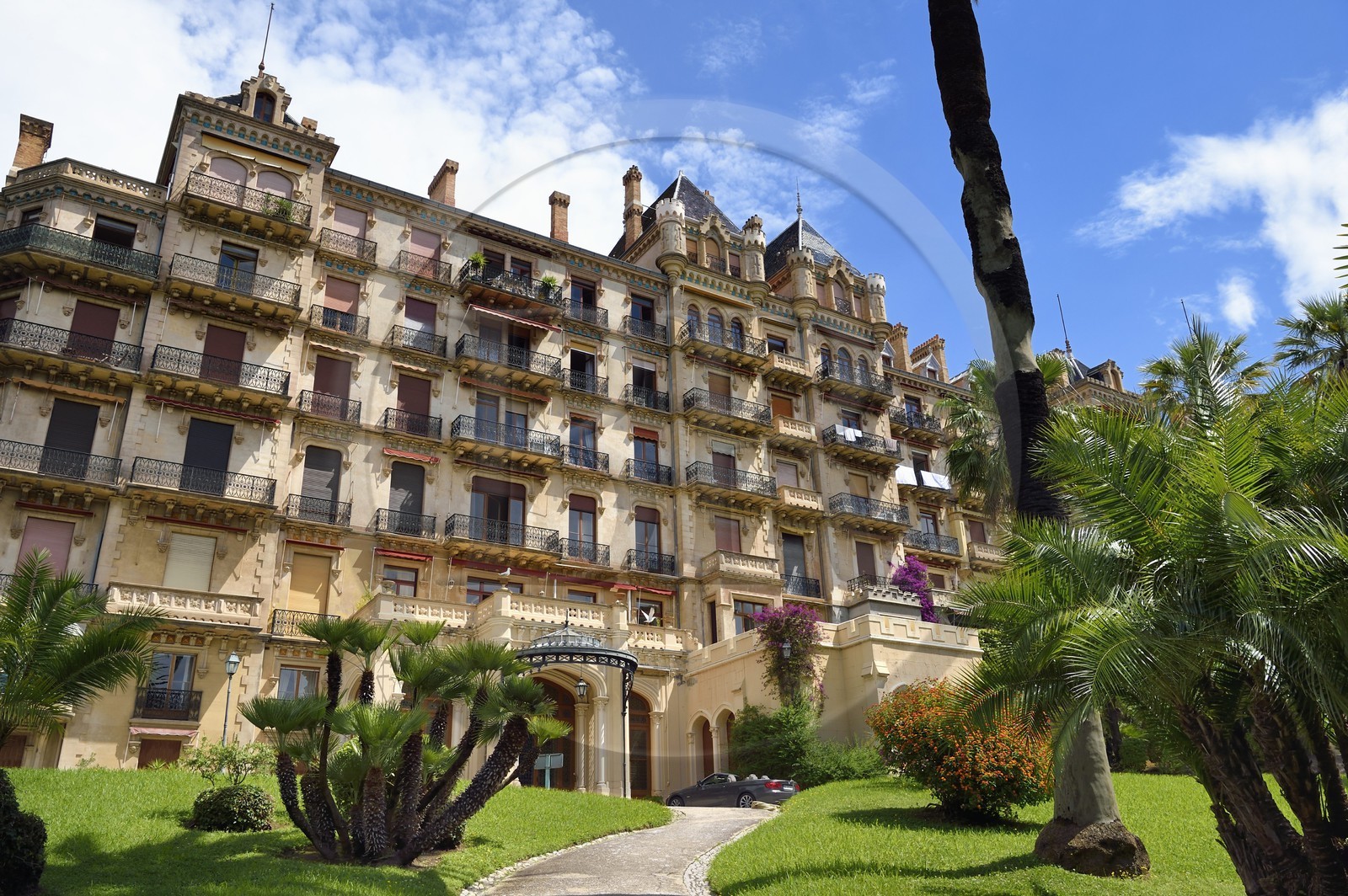 France, Alpes-Maritimes (06), Cannes, le chateau Vallombrosa, hotel transformé en copropriété