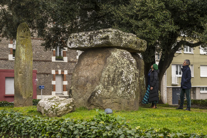 France, Loire-Atlantique (44), Saint-Nazaire, le dolmen des Trois Pierres