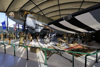 France, Manche (50), Cotentin, Sainte-Mère-Eglise, musée Airborne - musée de l’Aéoporté