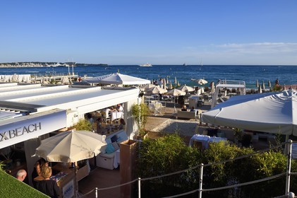 France, Alpes-Maritimes, Cannes, the Croisette beach, private beach
