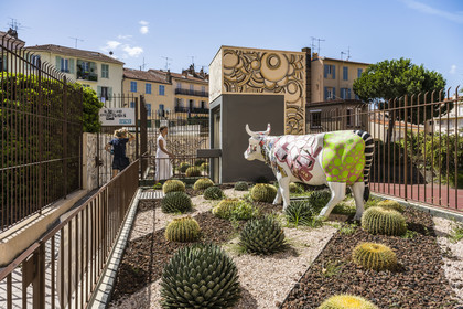 France, Alpes-Maritimes, Cannes, the entrance to the artists' residence and exhibition space the Suquet des Artistes
