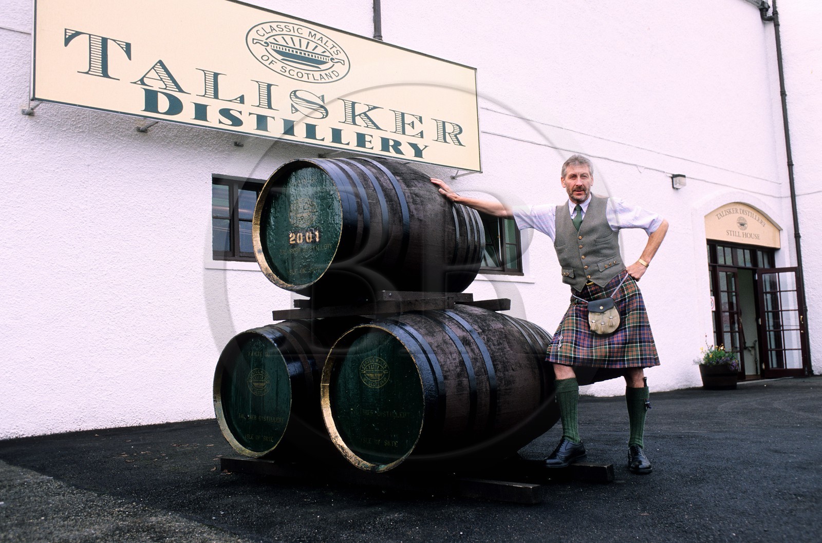 Royaume-Uni, Ecosse, région des Highlands, les Hébrides, Île de Skye, Distillerie Talisker (single malt whisky)