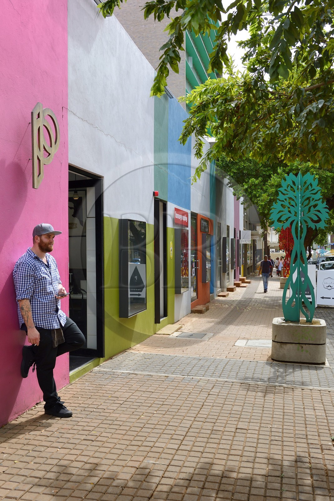 Afrique du Sud, province de Gauteng, Johannesburg, Braamfontein, Juta street, restaurant Post