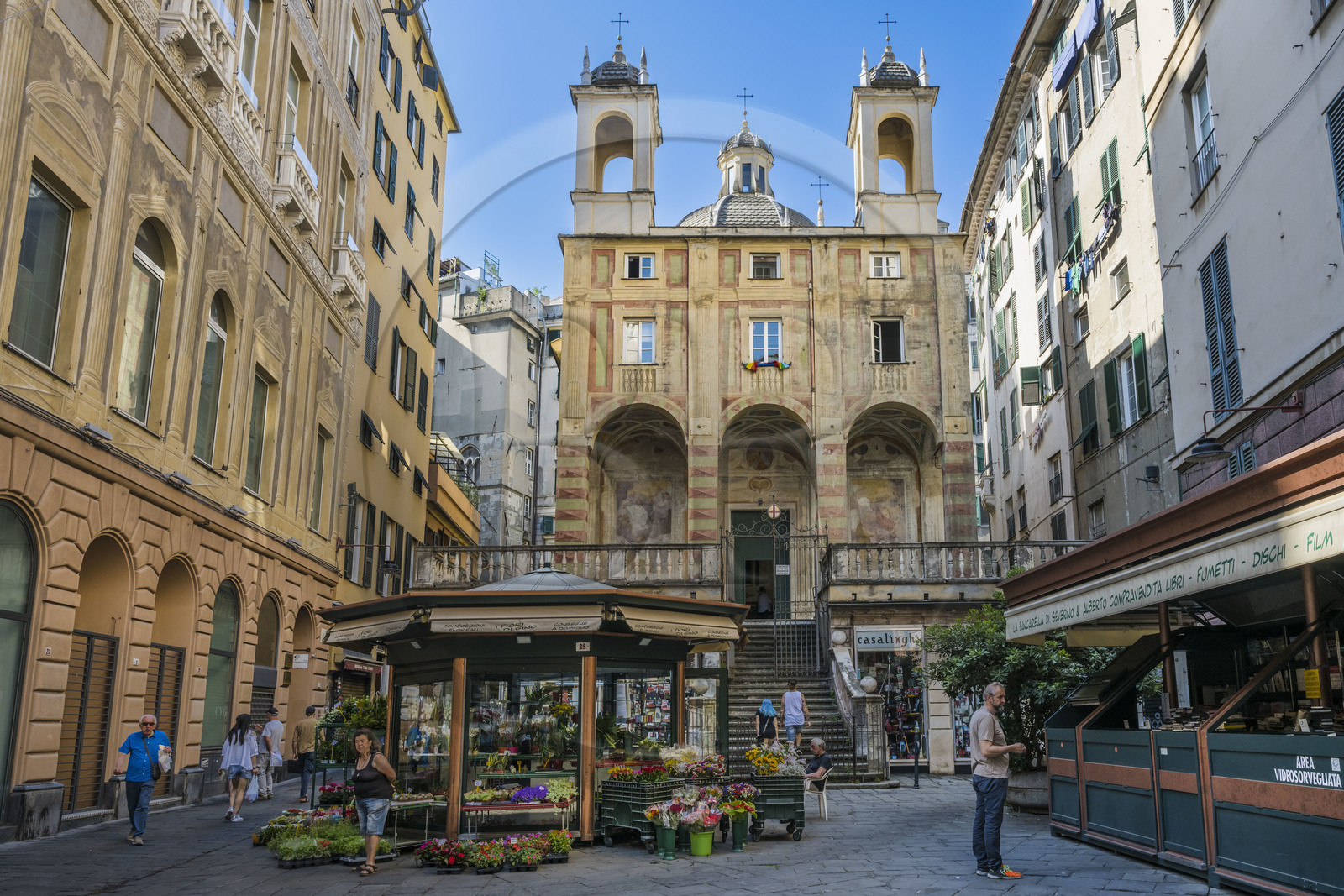 Italie, Ligurie, Gênes, église San Pietro in Banchi