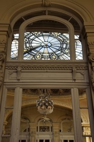 France, Allier (03), Vichy, Palais des Congrès et Opéra, verrière art Nouveau de l'ancien Grand Casino