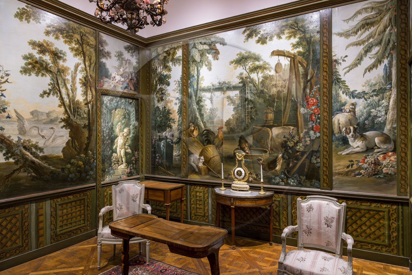 France, Paris (75), quartier du Marais, Musée Carnavalet, le salon Demarteau peint principalement par François Boucher