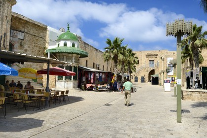 Israel, North district, Galilee, Acre (Akko), old town, listed as World Heritage by UNESCO, the Ottoman city, Jezzar Pasha mosque