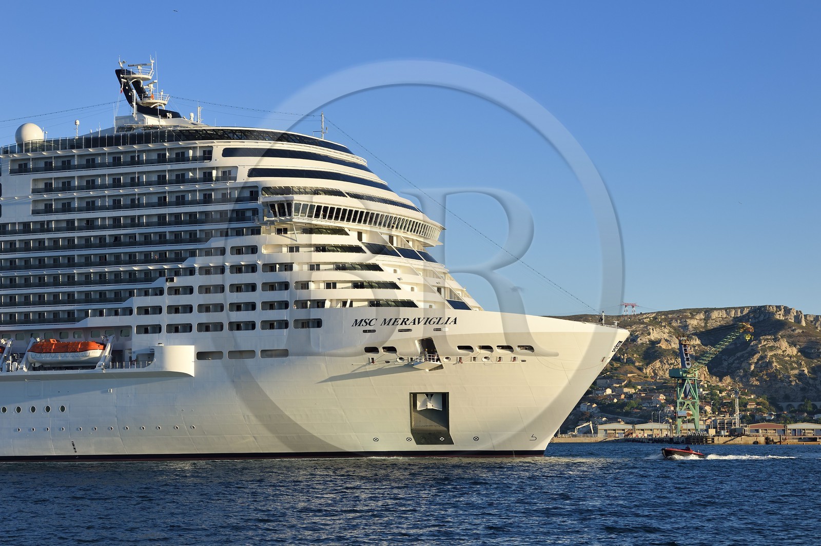 France, Bouches-du-Rhône (13), Marseille, Zone Euroméditerranée, Grand Port Maritime, bateau de croisières