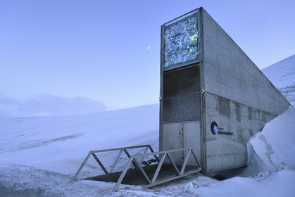 Norway, Svalbard, Spitzbergen, Longyearbyen, Svalbard Global Seed Vault (Seed Bank) provides a safety back-up for existing genebank collections