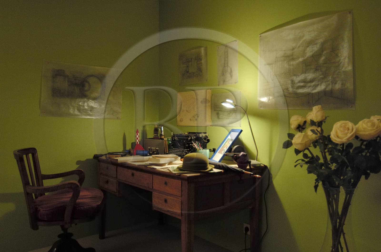 France, Loir-et-Cher (41), château de Cheverny, Exposition permanente de Tintin et les secrets de Moulinsart