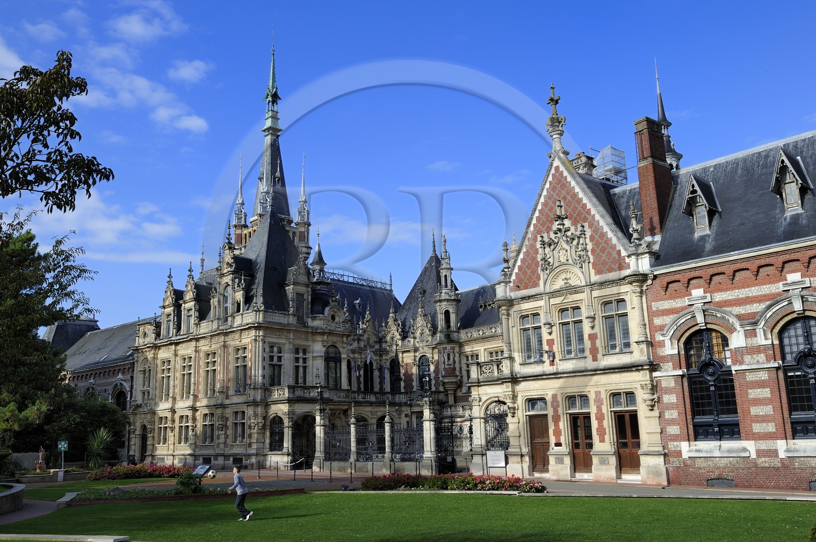 France, Seine Maritime, Pays de Caux, Cote d'Albatre, Fecamp, Benedictine Palace in Neo Gothic and Neo-Renaissance styles, built by the producer of the Benedictine herbal liquor