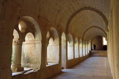 France, Var, the Thoronet cistercian abbey, the cloister