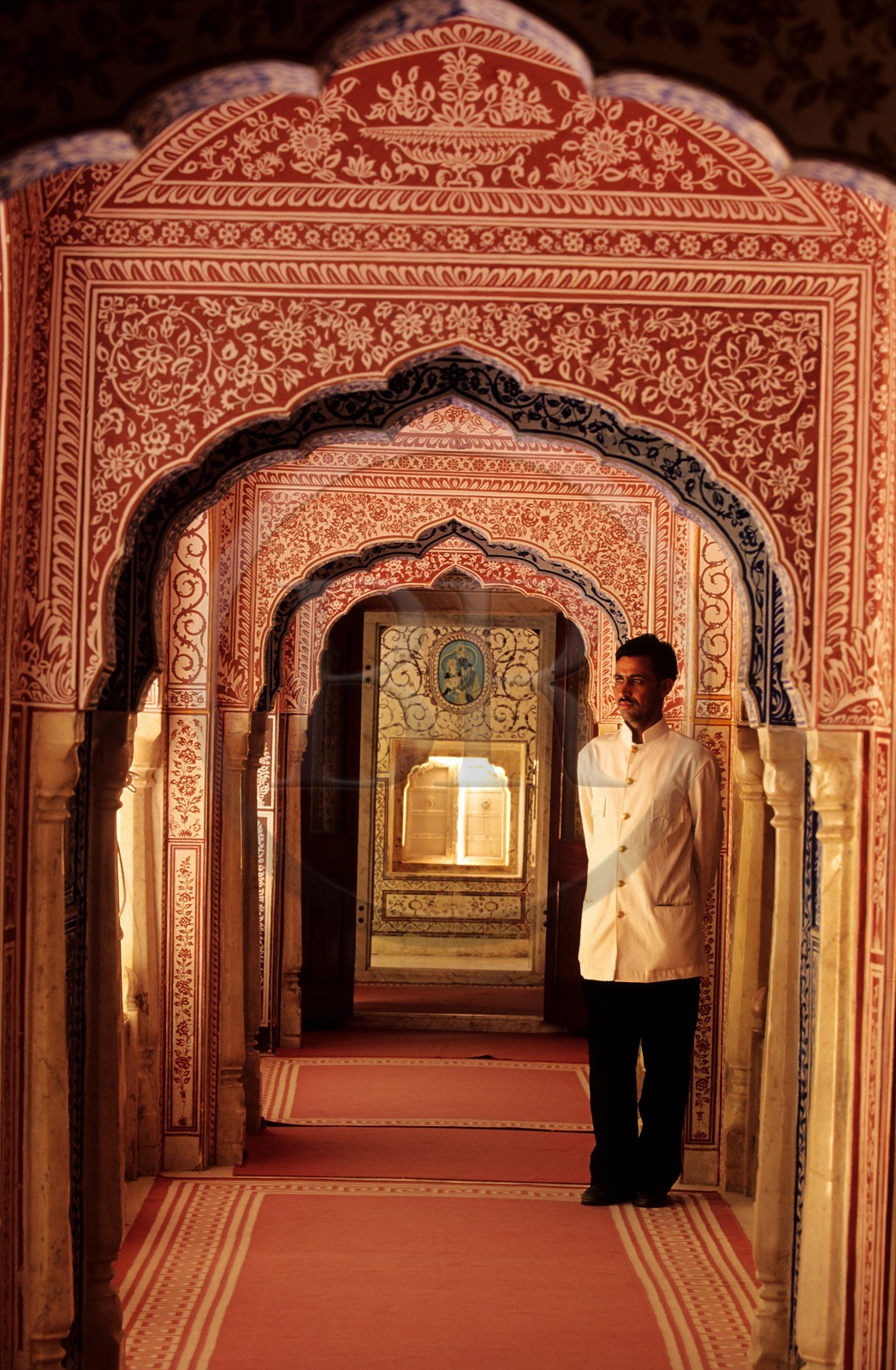 India, Rajasthan State, Jaipur area, Samode Palace, Darbar Hall