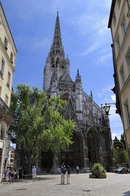 France, Seine-Maritime (76), Rouen, église Saint-Maclou joyau de l’art gothique flamboyant (XVème siècle)