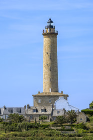France, Finistère (29), Iles du Ponant, Ile de Batz, le phare mis en service en 1836