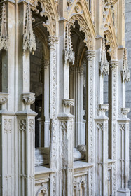 France, Gard, Villeneuve les Avignon, the Charterhouse of Val de Benediction, tomb of Pope Innocent VI and his recumbent figure