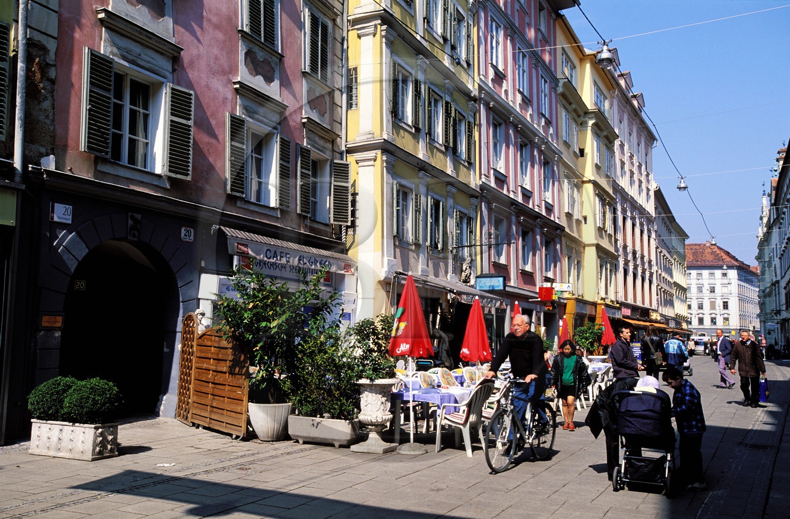 Austria, Styria, Graz, historic center listed as World Heritage by UNESCO, the Schmiedgasse street behind the Landhaus