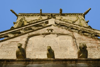 France, Finistere, Locronan, labelled Les plus Beaux Villages de France (The Most Beautiful Villages of France), Saint Ronan church