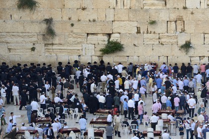 Israel, Jerusalem, holy city, the old town listed as World Heritage by UNESCO, the Western Wall part of the retaining walls of the Temple Mount built by Herod the Great