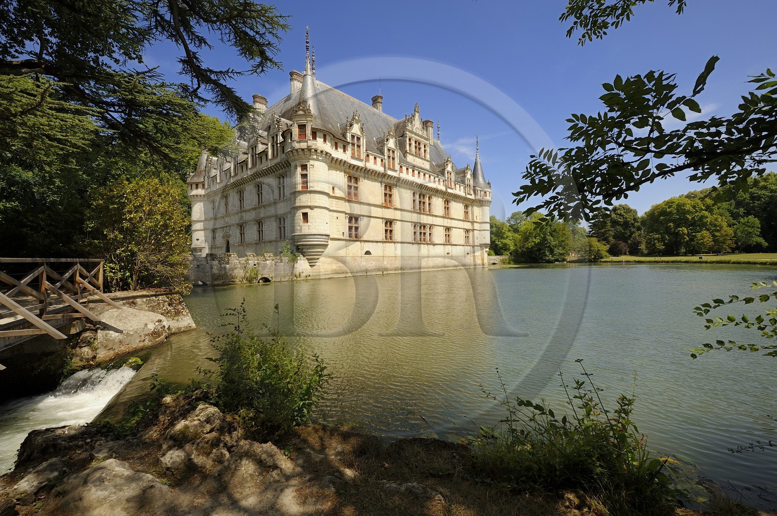 France, Indre-et-Loire (37), Vallée de la Loire classée Patrimoine Mondial de l' UNESCO, château d' Azay-le-Rideau