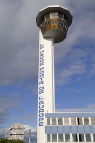 France, Seine Maritime, Le Havre, the control tower of the port