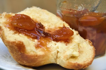 France, Meuse, Lorraine Regional Park, Cotes de Meuse, homemade mirabelle jam