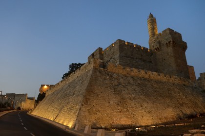 Israel, Jerusalem, holy city, the old town listed as World Heritage by UNESCO, the citadel near the Jaffa Gate, the David Tower