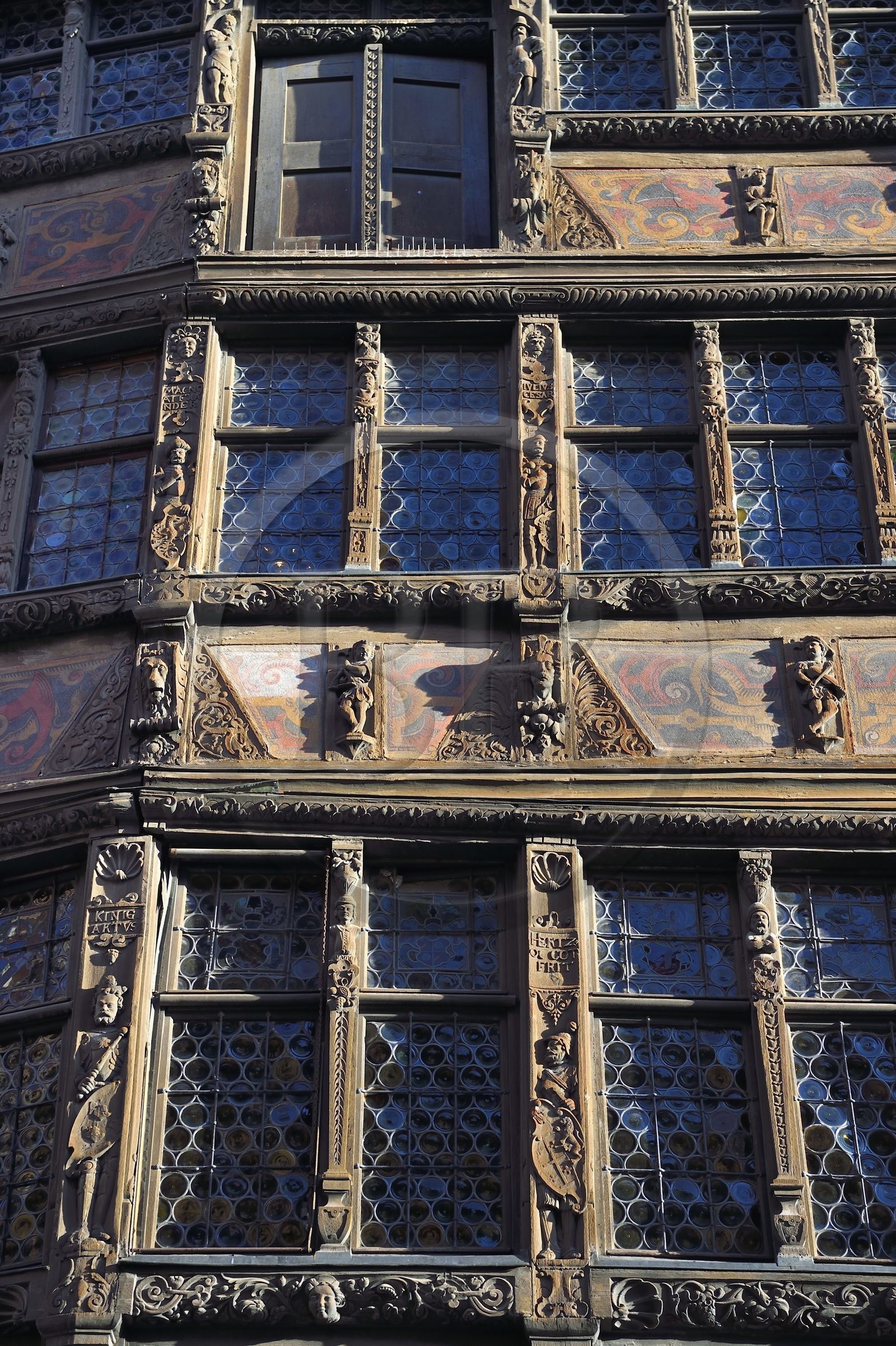 France, Bas-Rhin (67), Strasbourg, vieille ville classée au Patrimoine Mondial de l'UNESCO, place de la cathédrale, Maison Kammerzell du XVe-XVIe siècle