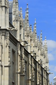 France, Seine Maritime, Rouen, the Palais de Justice which was once the seat of the Parlement (French court of law) of Normandy and a rather unique achievements of Gothic civil architecture from the late Middle Ages in France