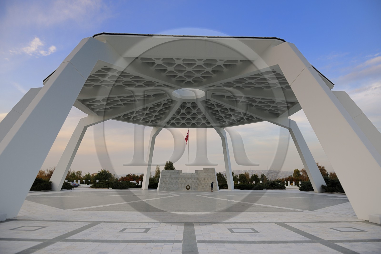 Turquie, Anatolie centrale, Ankara, monument du cimetière militaire des héros de la république turque
