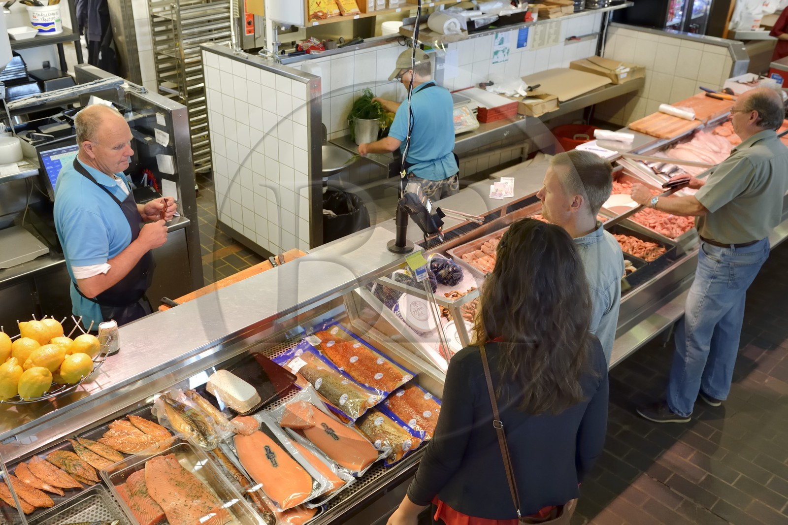 Suède, Västra Götaland, Göteborg (Gothenburg), l'Eglise du poisson (marché de poisson couvert) Feskekörka