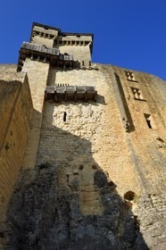 France, Dordogne, Perigord Noir, Dordogne Valley, Castelnaud la Chapelle, labelled Les Plus Beaux Villages de France (The Most Beautiful Villages of France), Castelnaud-la-Chapelle Castle