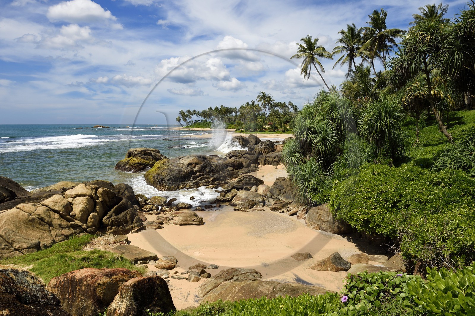 Sri Lanka, Province du Sud, Galle, plage du Jetwing Lighthouse Hotel
